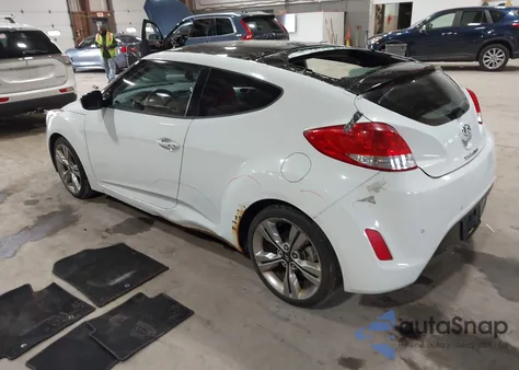 2012 Hyundai Veloster Base W/Red/Black from USA, damaged, VIN KMHTC6AD3CU080878